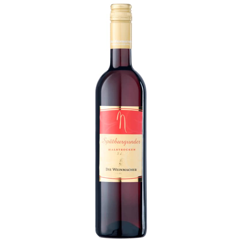 Die Weinmacher Rotwein Spätburgunder QbA halbtrocken 0,75l